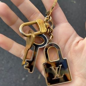 AUTHENTIC Louis Vuitton gold keychain